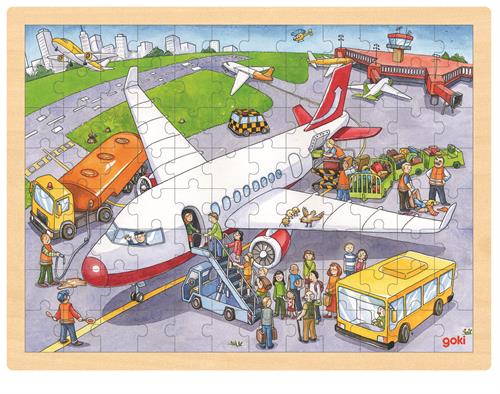 Puzzle 96 pièces à l'aéroport